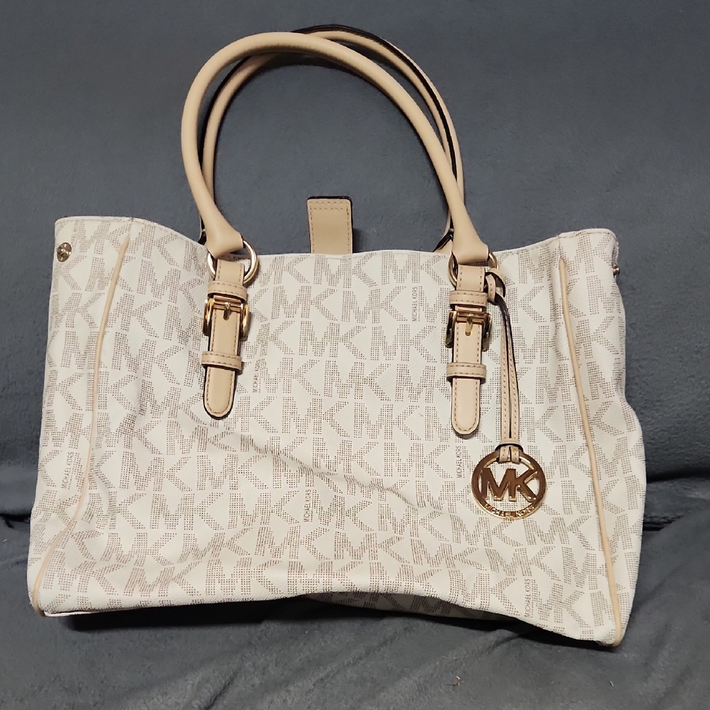 Michael Kors Cream Logo Tote